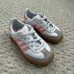 Adidas Samba Pink/White Toddler 7